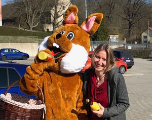 Der Osterhase zu Besuch in Hainichen