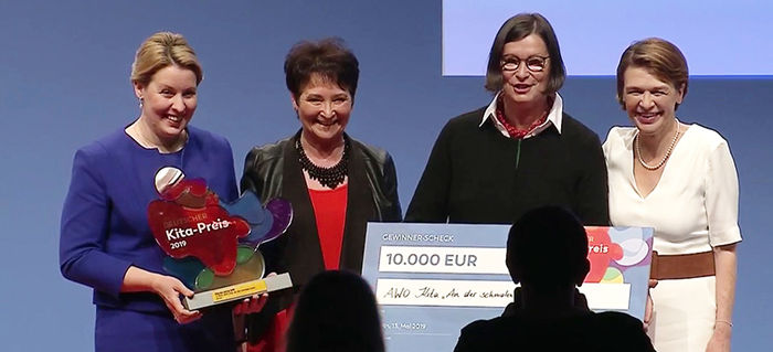 2. Platz beim Deutschen Kita-Preis 2019 für die Erfurter AWO Kita "Kinderhaus an der Schmalen Gera"